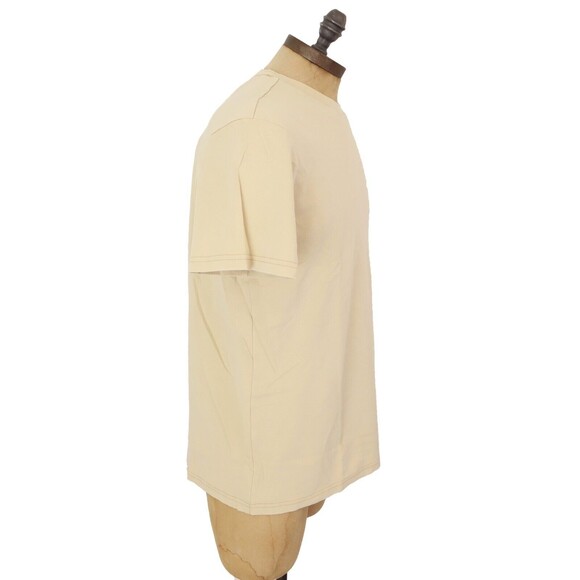 Major Threads Signature Boxed T-Shirt S Cream Basic Logo Tee 100% Cotton NWT - Picture 2 of 7